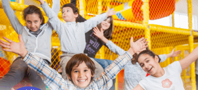 Green and Blue Modern Kids Summer Camp Document A4